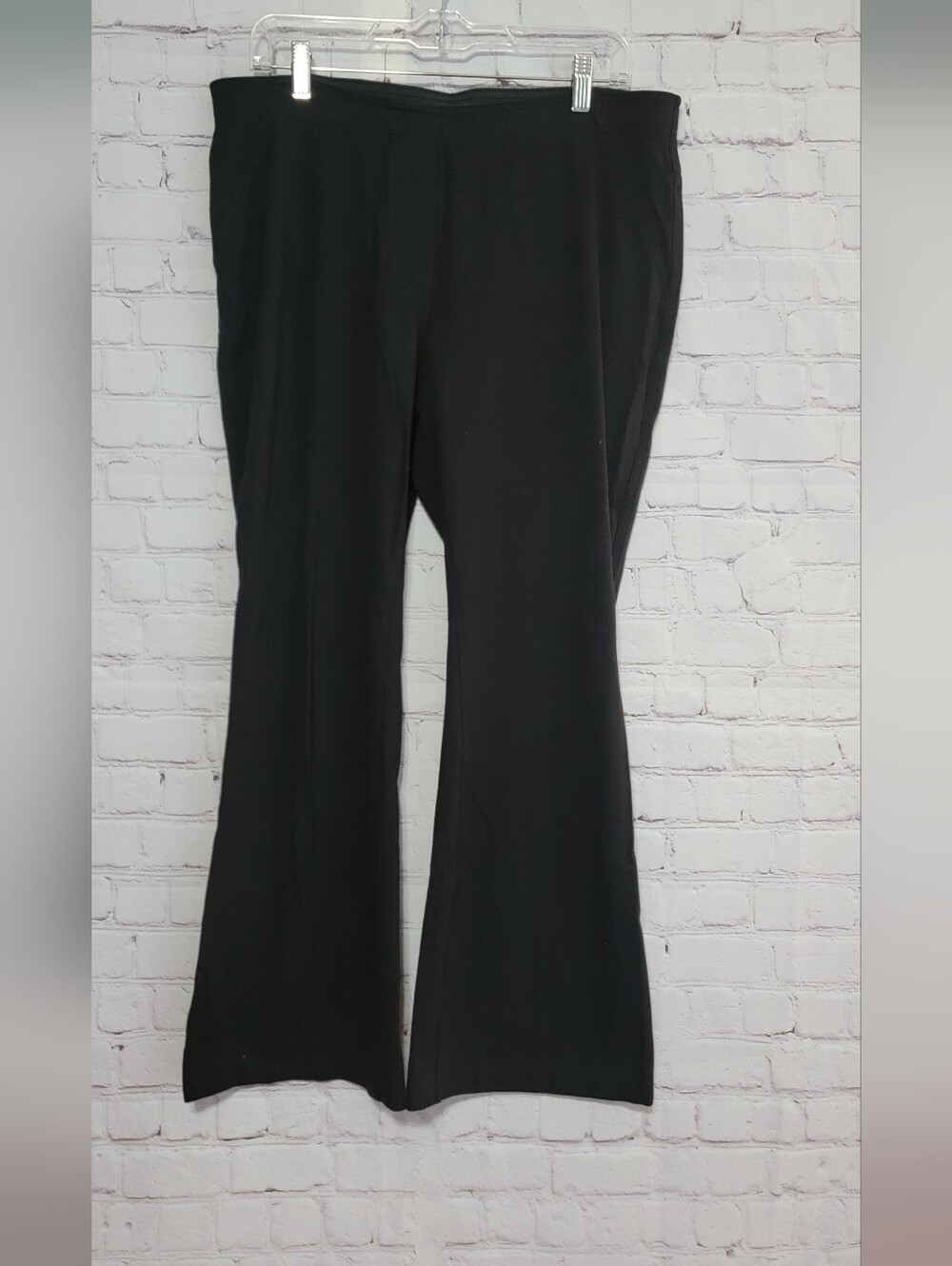 Chico's Black Women's Stretch Flare Pants Size 2 *large*